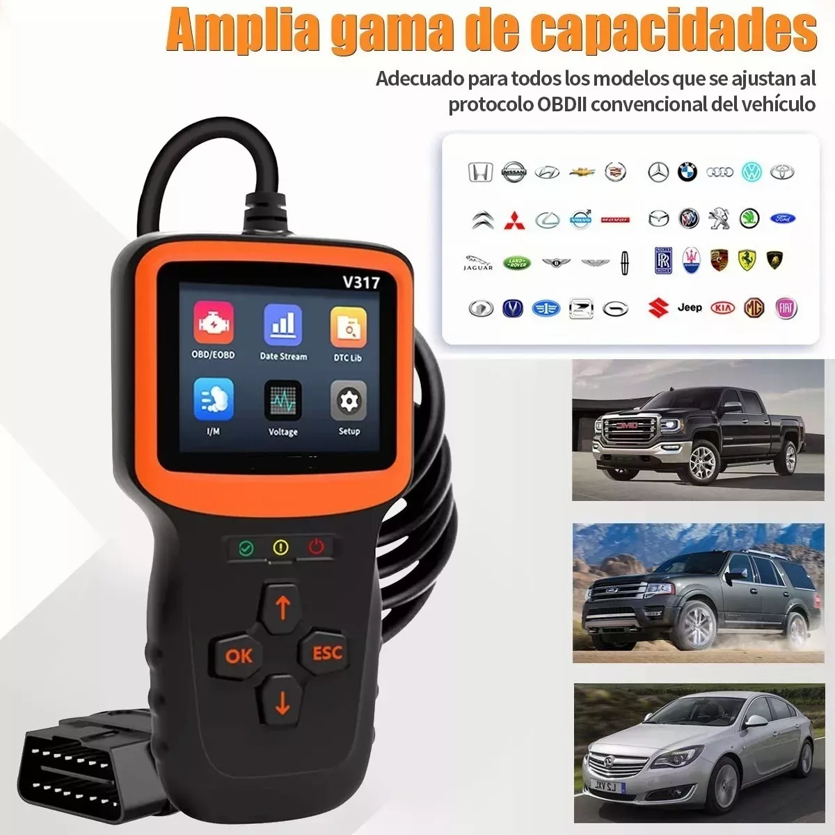 Escáner De Diagnóstico Obd2 V317 Para Automóvil