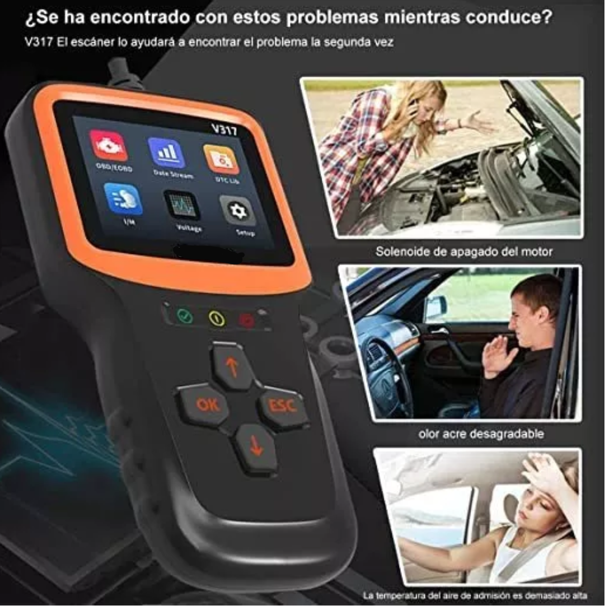 Escáner De Diagnóstico Obd2 V317 Para Automóvil