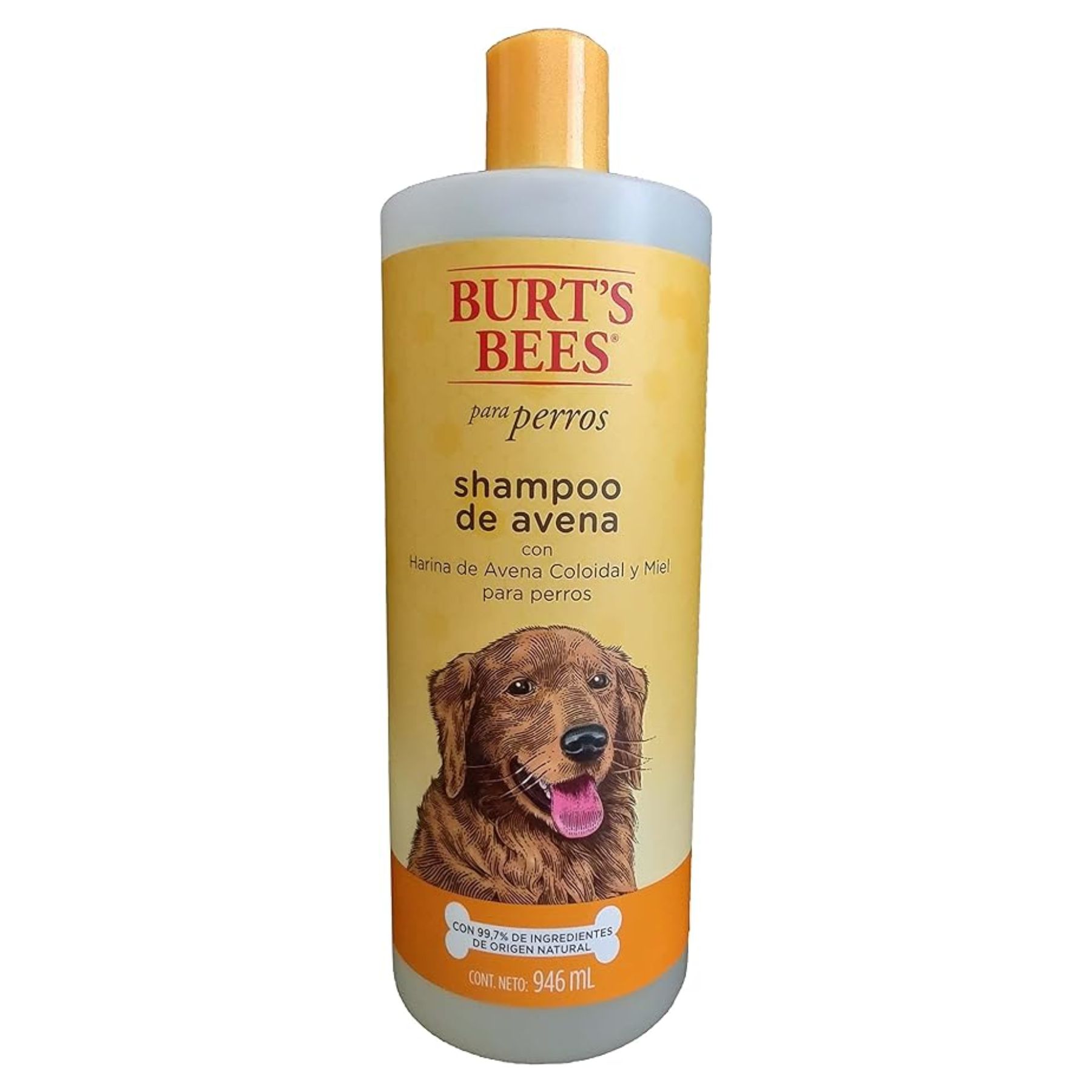 Shampoo natural de avena y miel para perro 946ml CST-AMARILLO