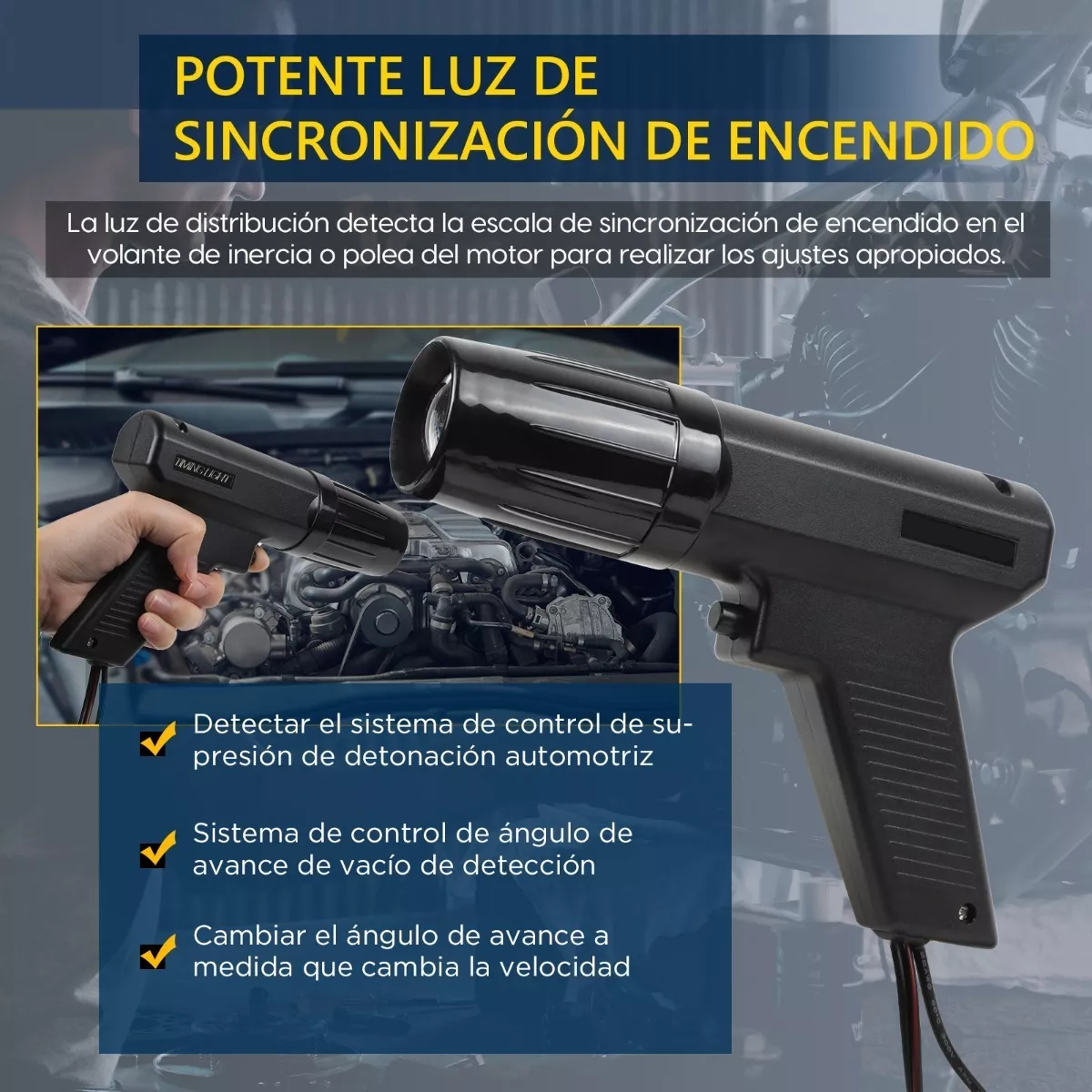 Lámpara De Tiempo Pistola Automotriz Afina Ajuste Autool