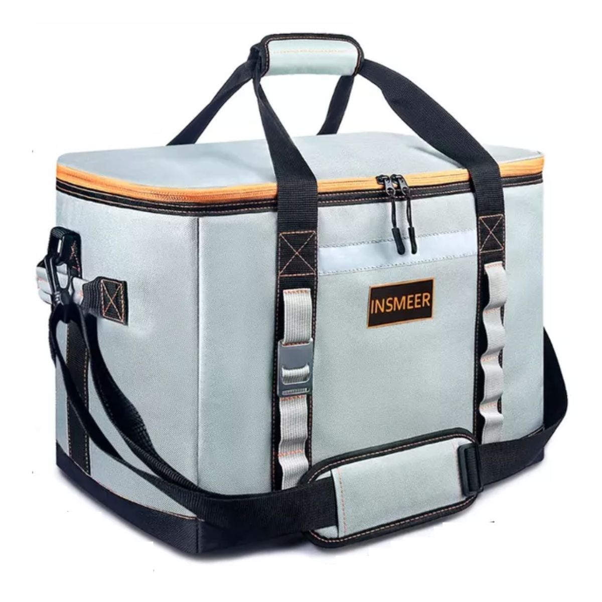 Hielera Portatil 48l Bolsa Térmica Para 65 Latas, Gris