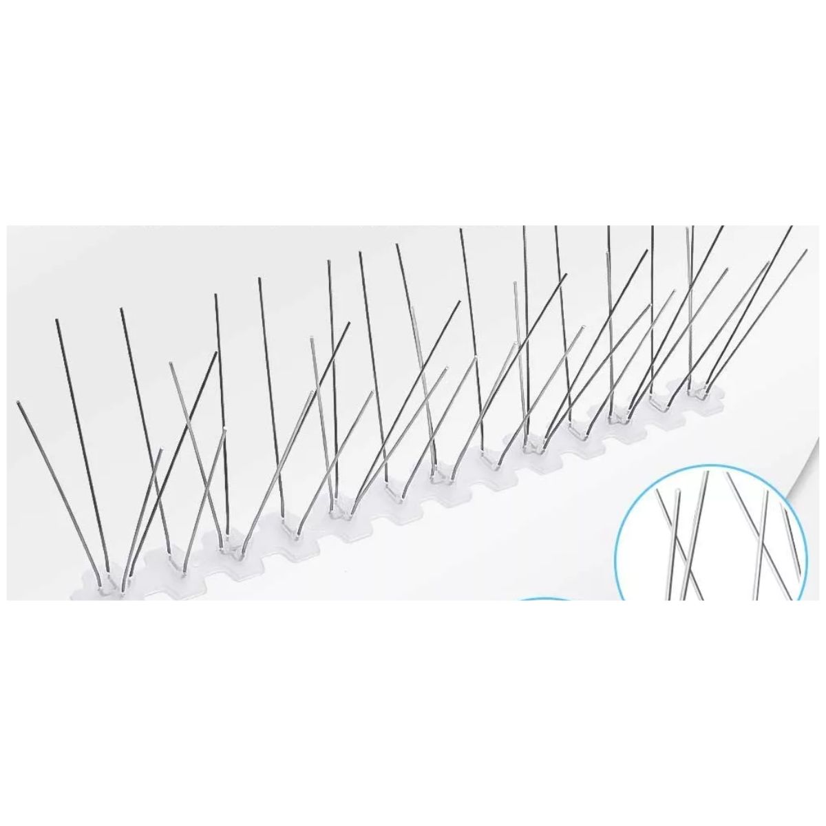 Púas/picos Anti Palomas Aves Pájaros De Acero Inoxidable PLATA