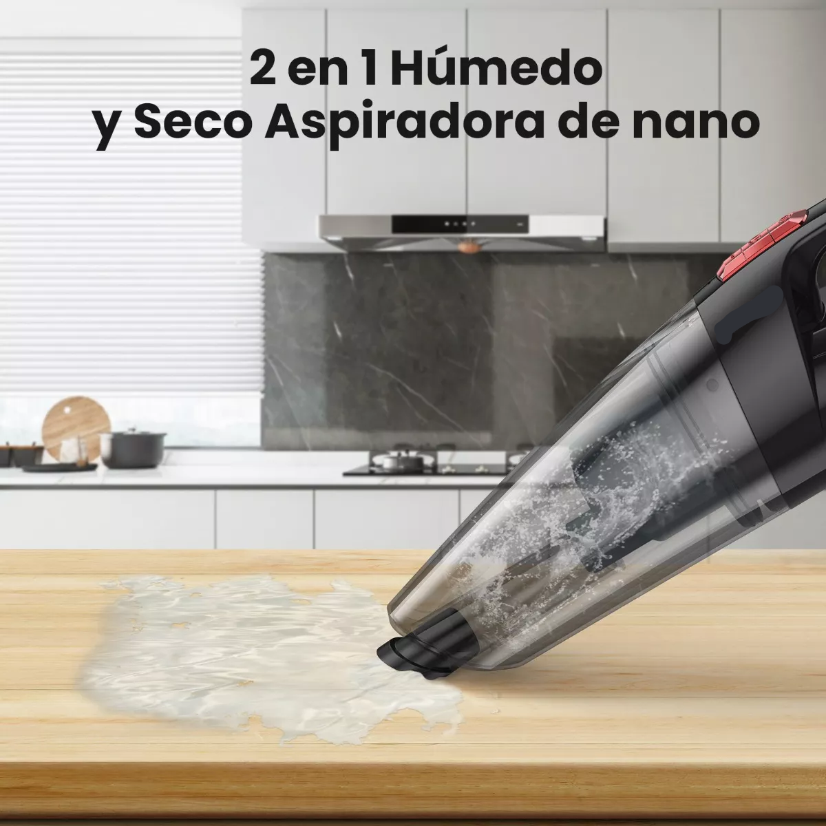 Aspirador De Mano Portátil Para Hogar Y Automóvil Luz Led