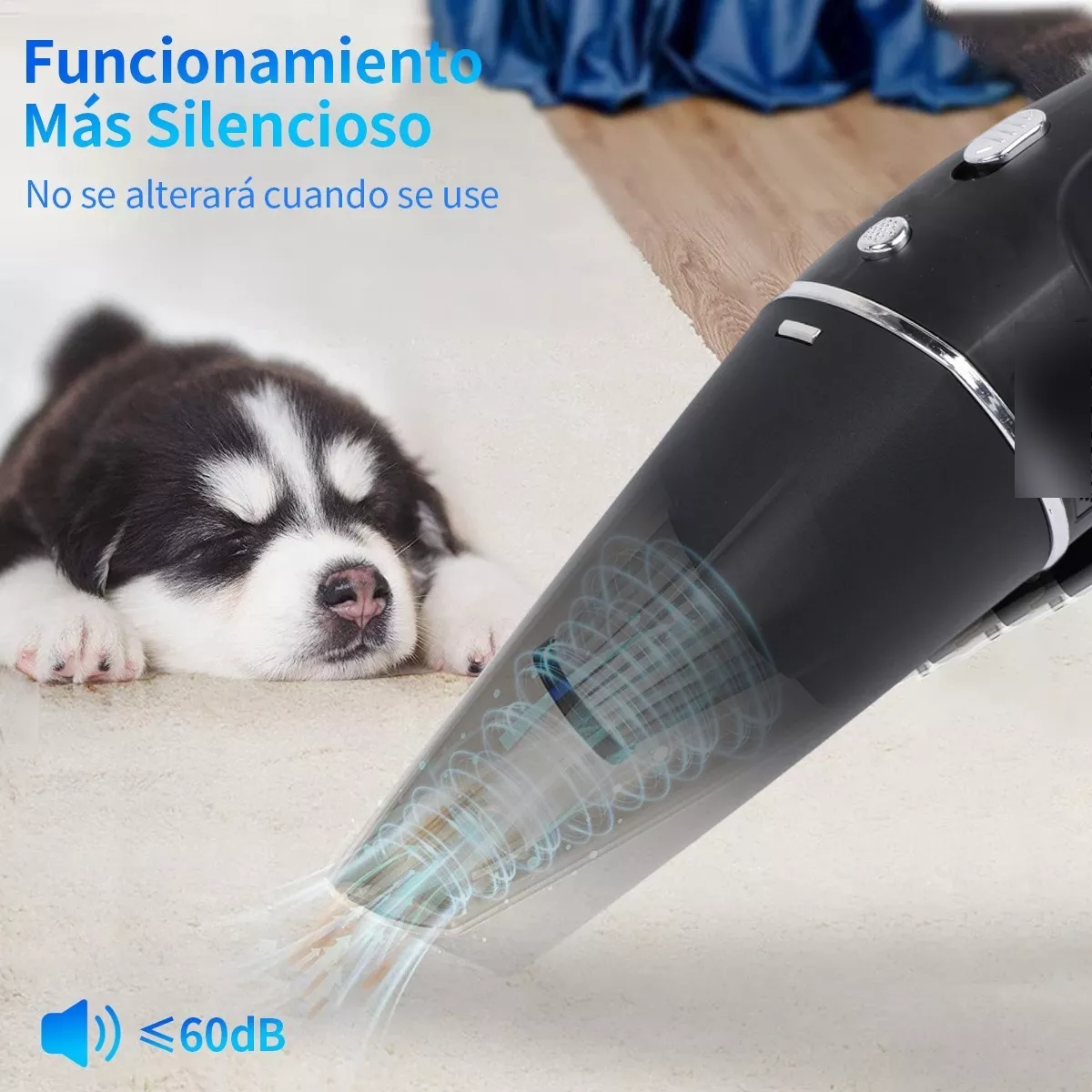 Aspiradora De Mano Portátil Inalámbrica Negro