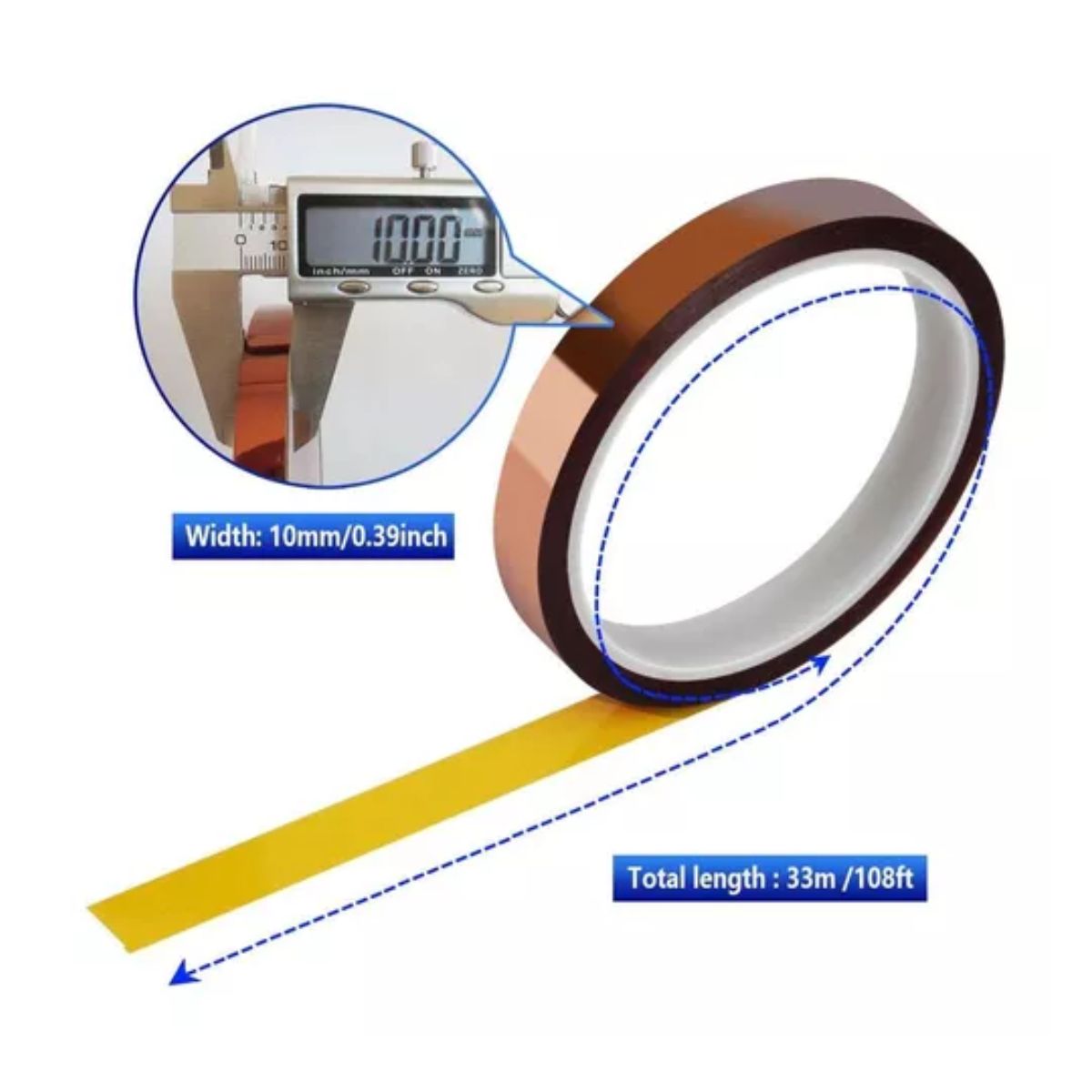 CINTA TERMICA MARRON PARA SUBLIMACION 3CM