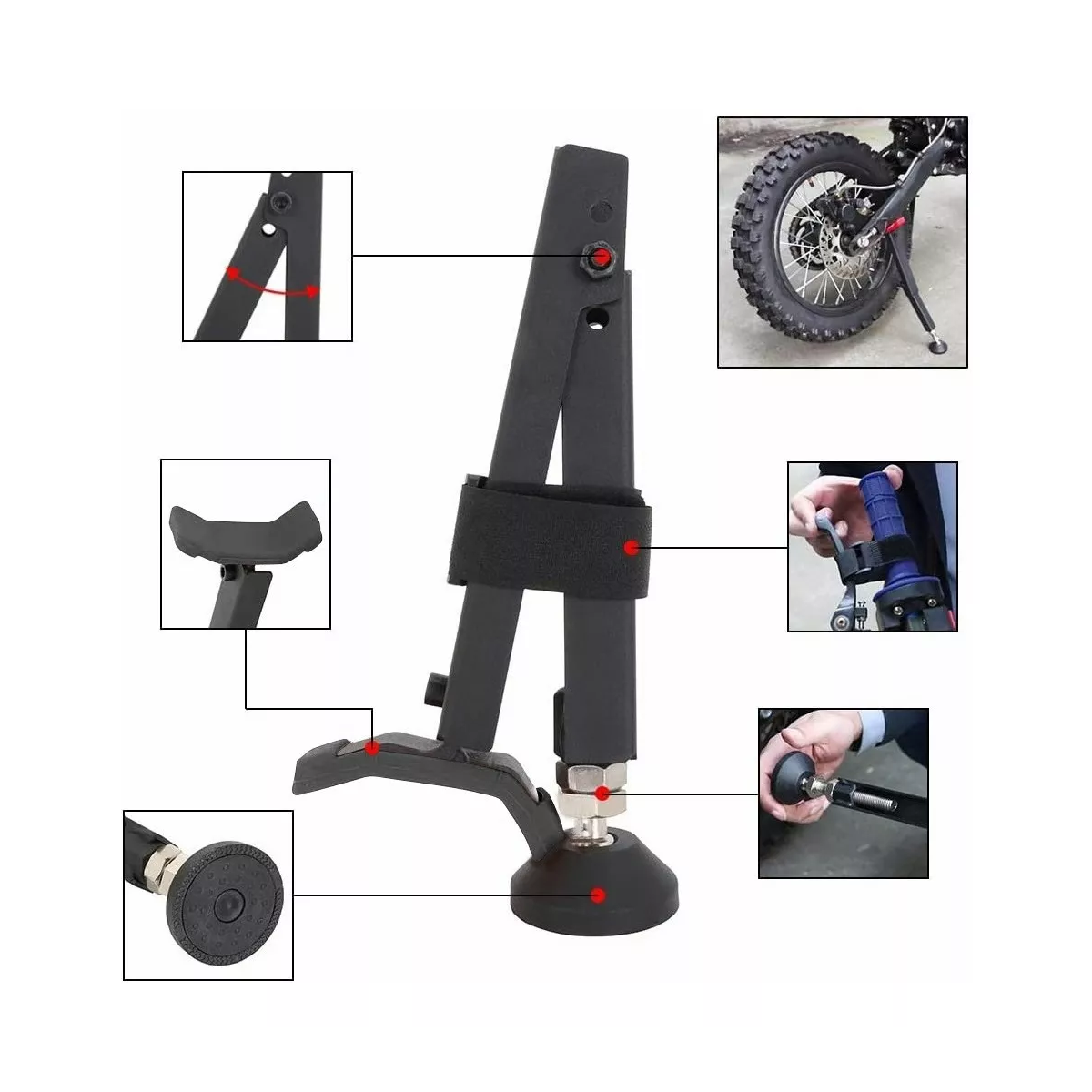 Marco De Soporte De Rueda Trasera De Moto Plegable