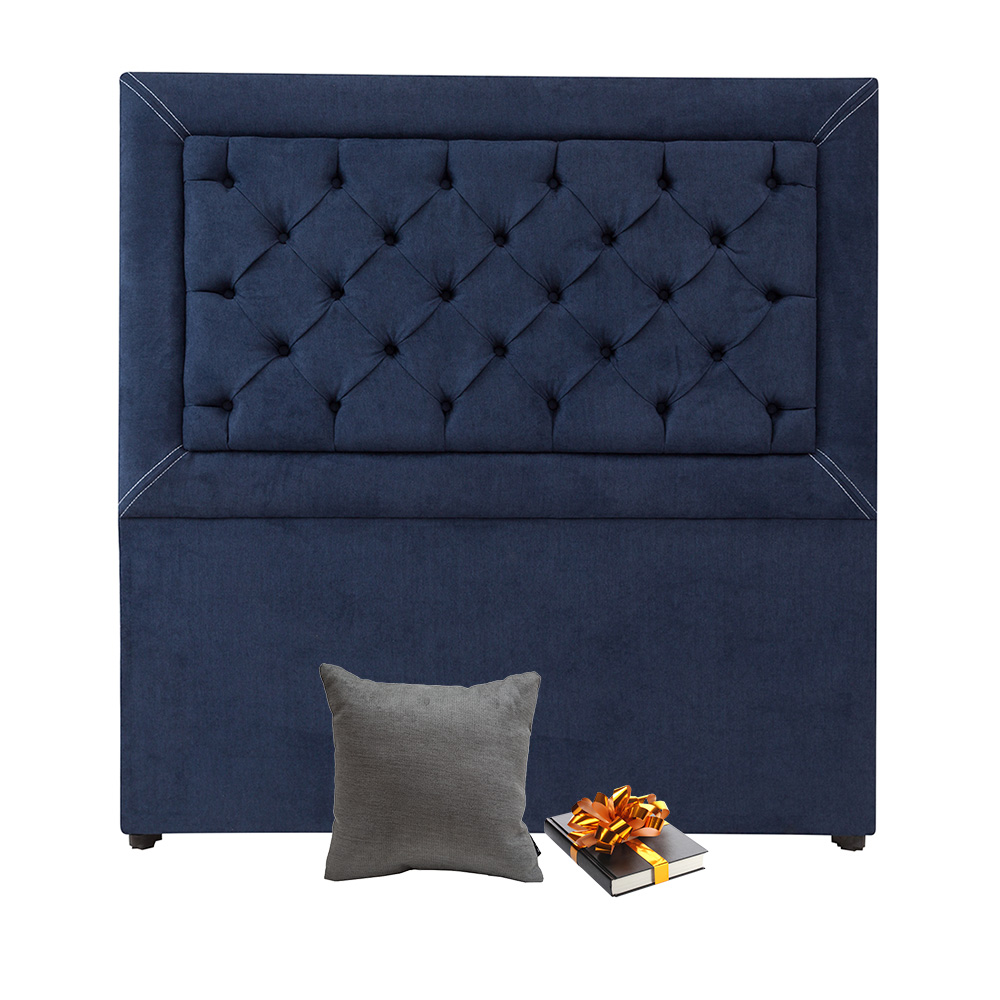 Cabecera Matrimonial Dicasa Mary Alessa Azul Marino