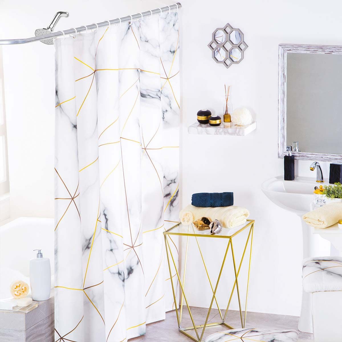 Cortina de baño Marmore