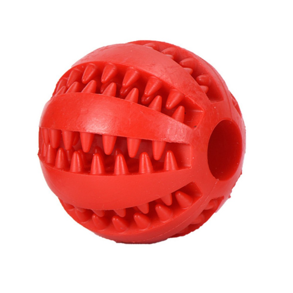 Pelota de Morder para Perro - Bola de Goma Interactiva ROJA