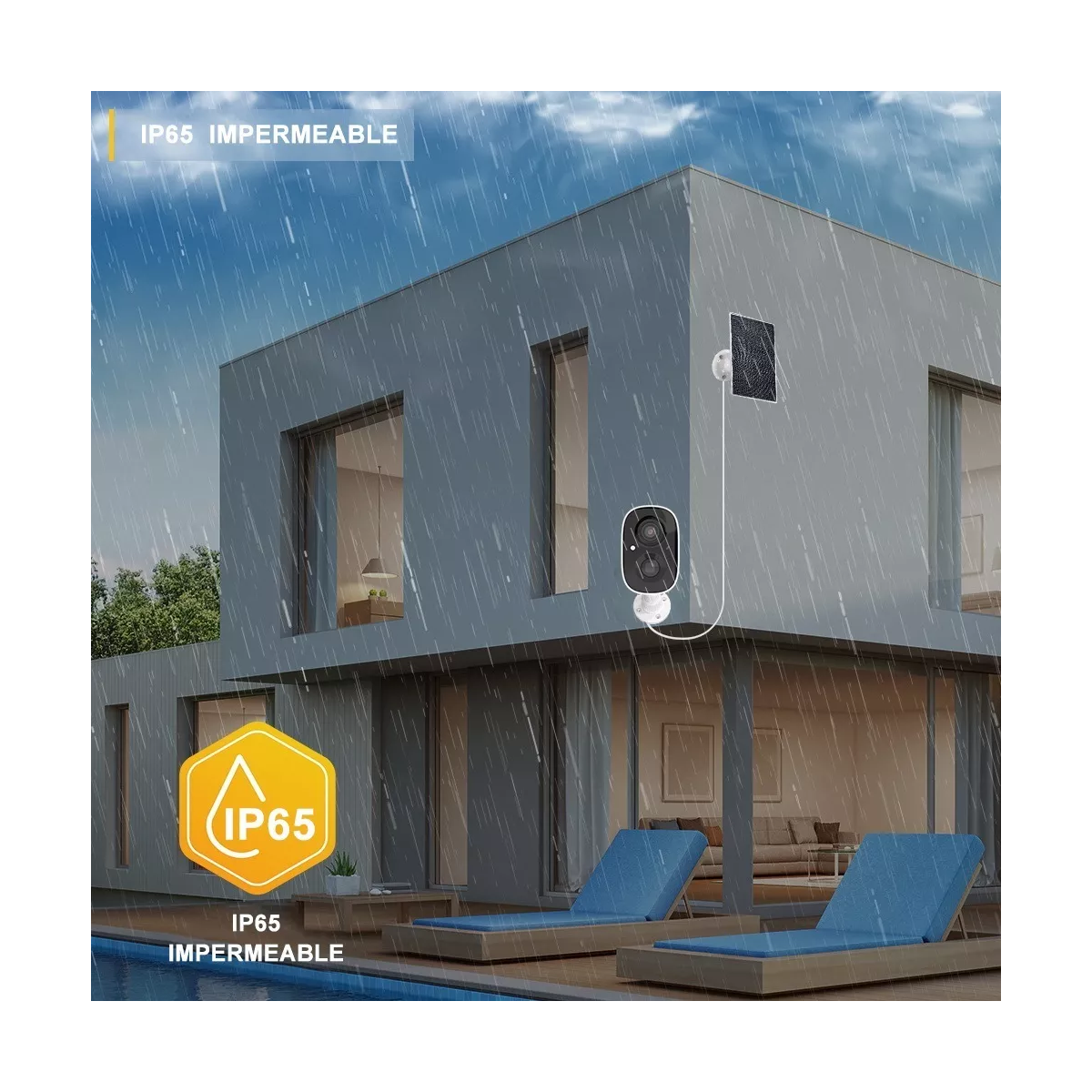 Cámara De Seguridad Wifi Solar,no Requiere Hub C/panel Solar