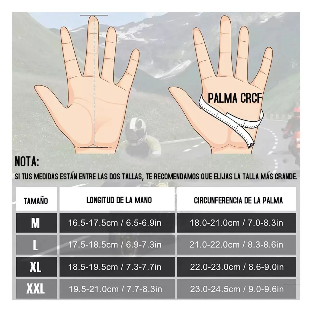 Guantes Protección Para Moto Pantalla Táctil Antideslizante Negro/Verde  talla L