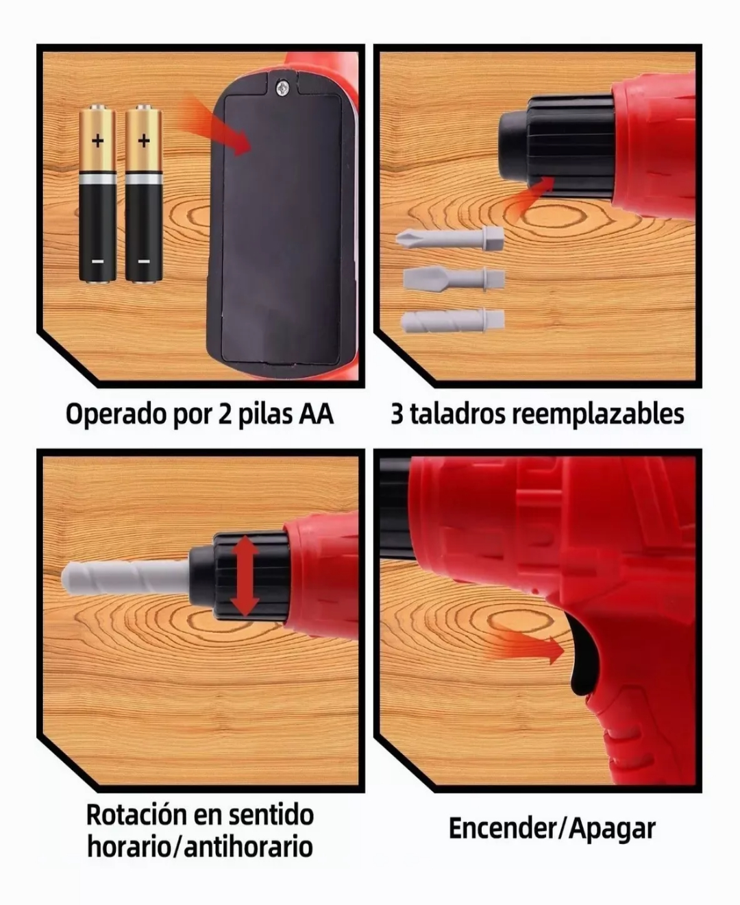 Juguete Herramientas Niño Caja Taladro 37infantil Accesorios