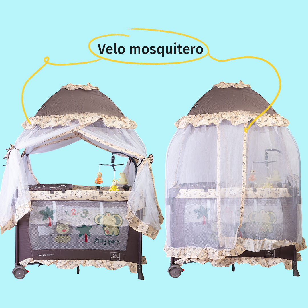 Cuna Corral Aeiou Argentina Toldo Mosquitero Movil Musical Bariloche