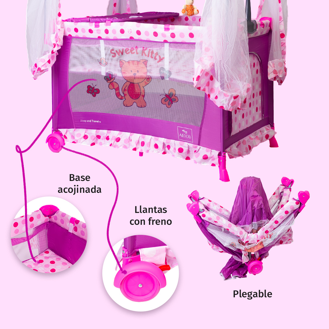 Cuna Corral Aeiou Argentina Toldo Mosquitero Movil Musical Córdoba