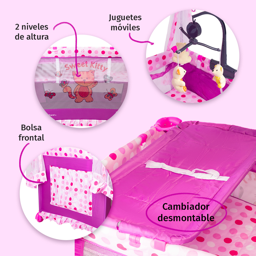 Cuna Corral Aeiou Argentina Toldo Mosquitero Movil Musical Córdoba