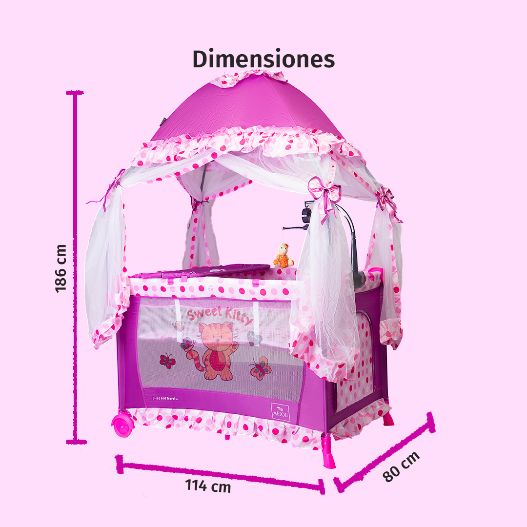 Cuna Corral Aeiou Argentina Toldo Mosquitero Movil Musical Córdoba