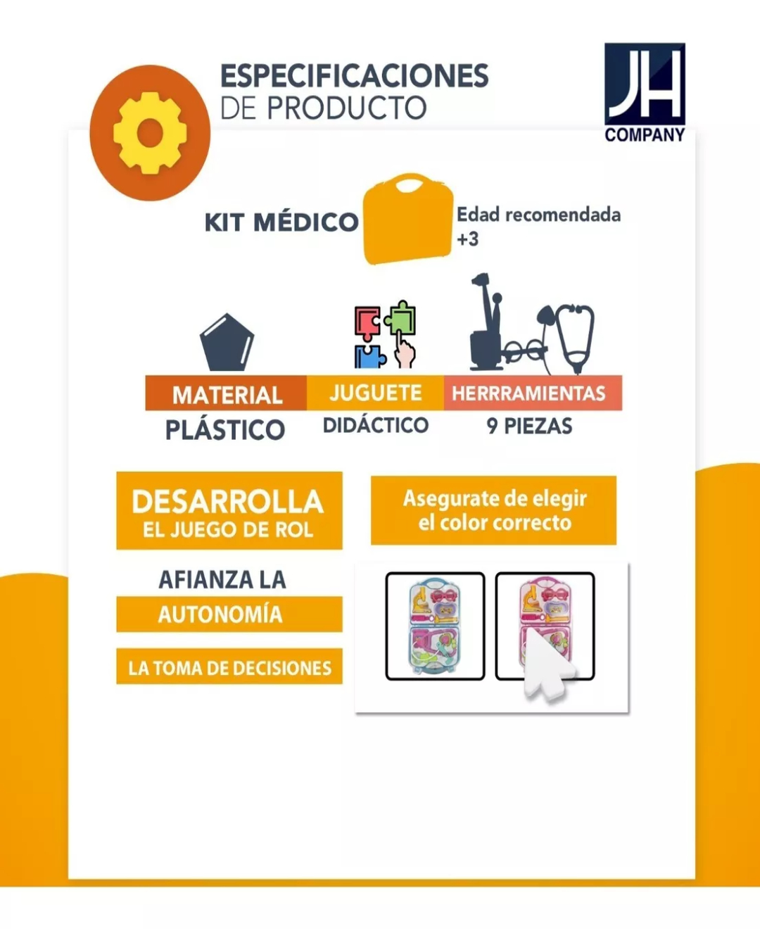 Kit Maletin Enfermera Juguete De Rol Medico Doctor Xf7769