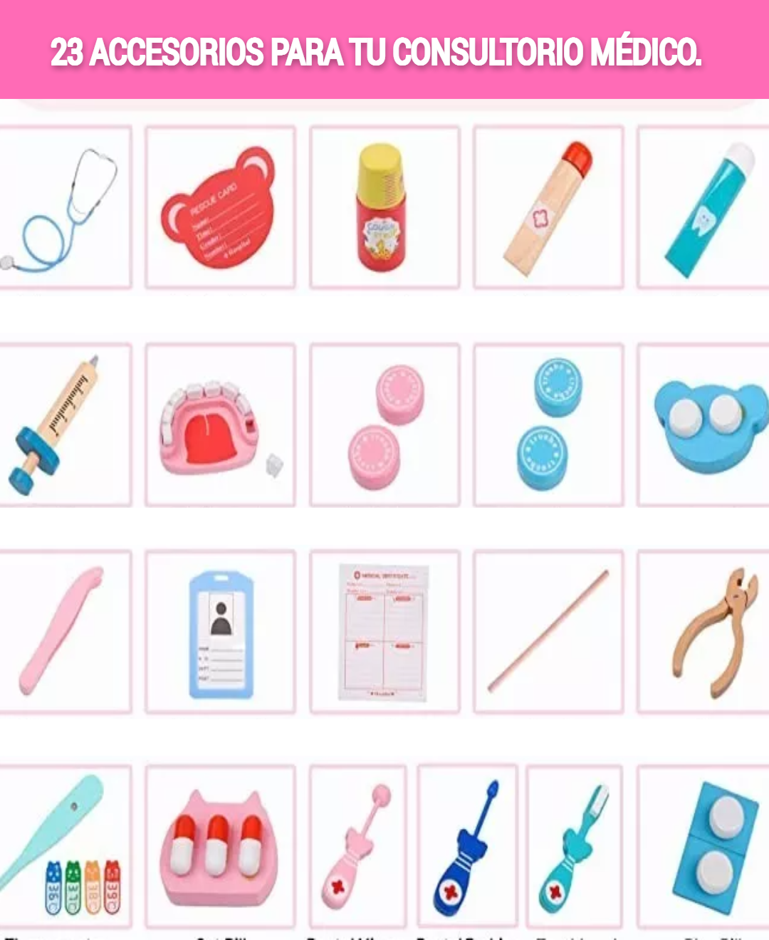 Set Juego De Juguetes De Doctor Para Niño Dentista Medico