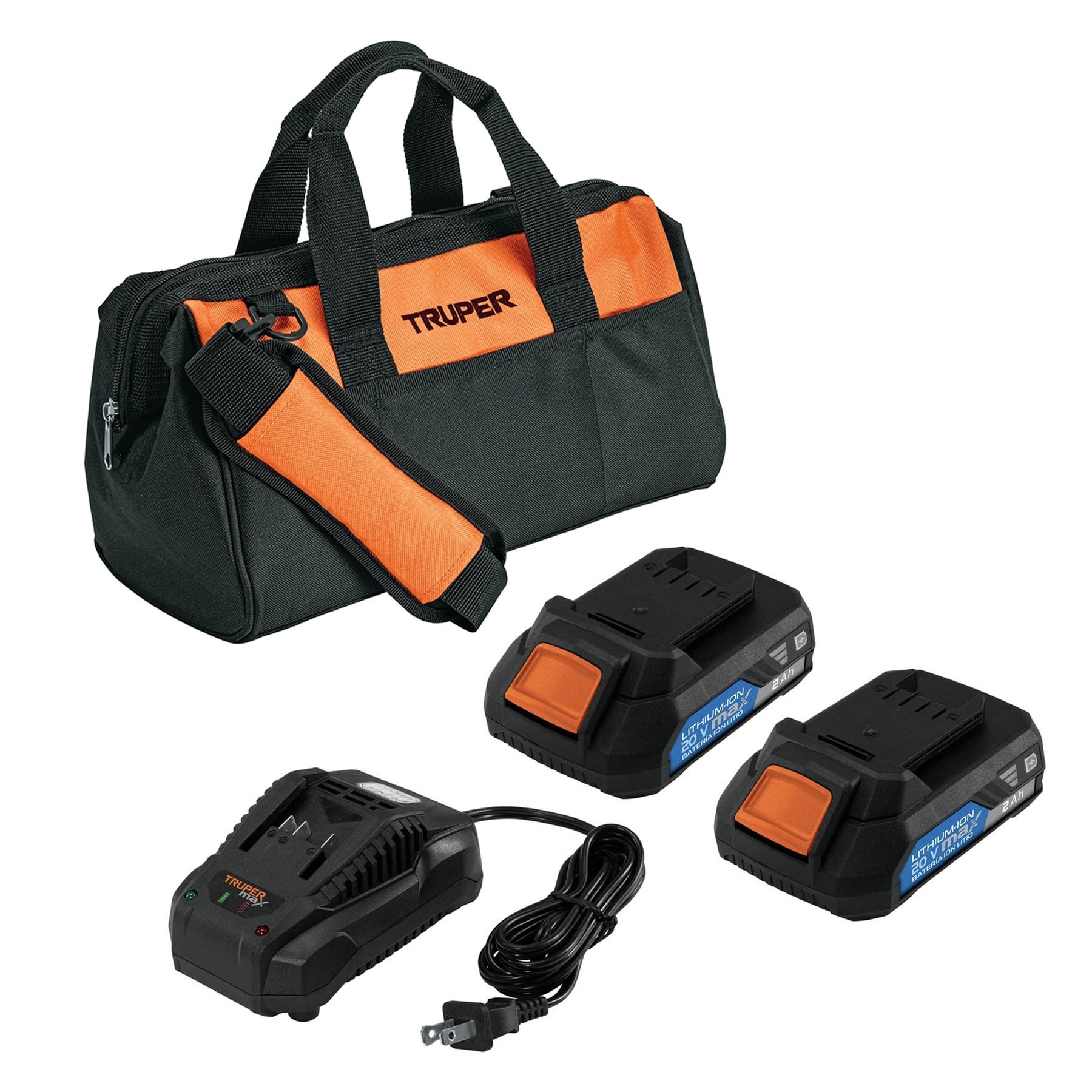 TALADRO INALÁMBRICO 1/2", 20V, SIN CARBONES, TRUPER MAX 101452