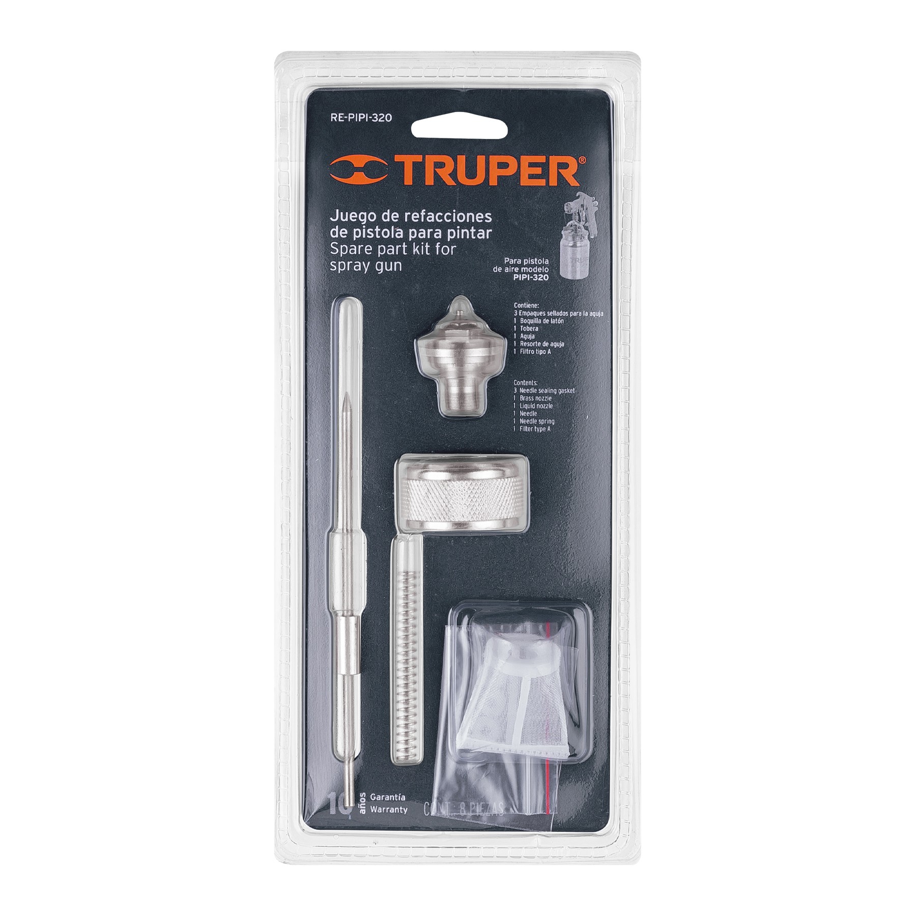 REPUESTOS DE PISTOLAS PARA PINTAR, PIPI-320, TRUPER 12079