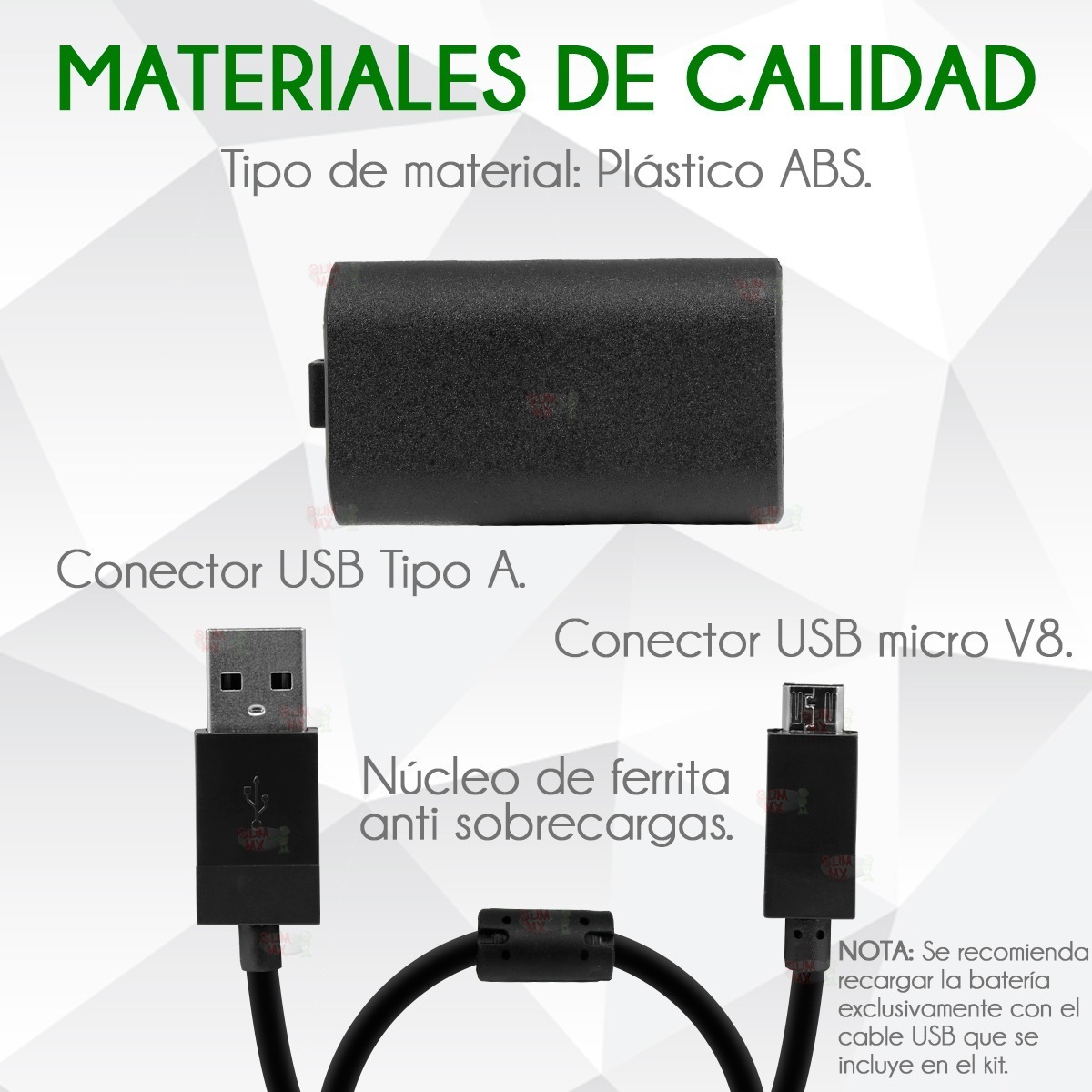 Pila Recargable Para control De Xbox One/X/S 2800 mAh