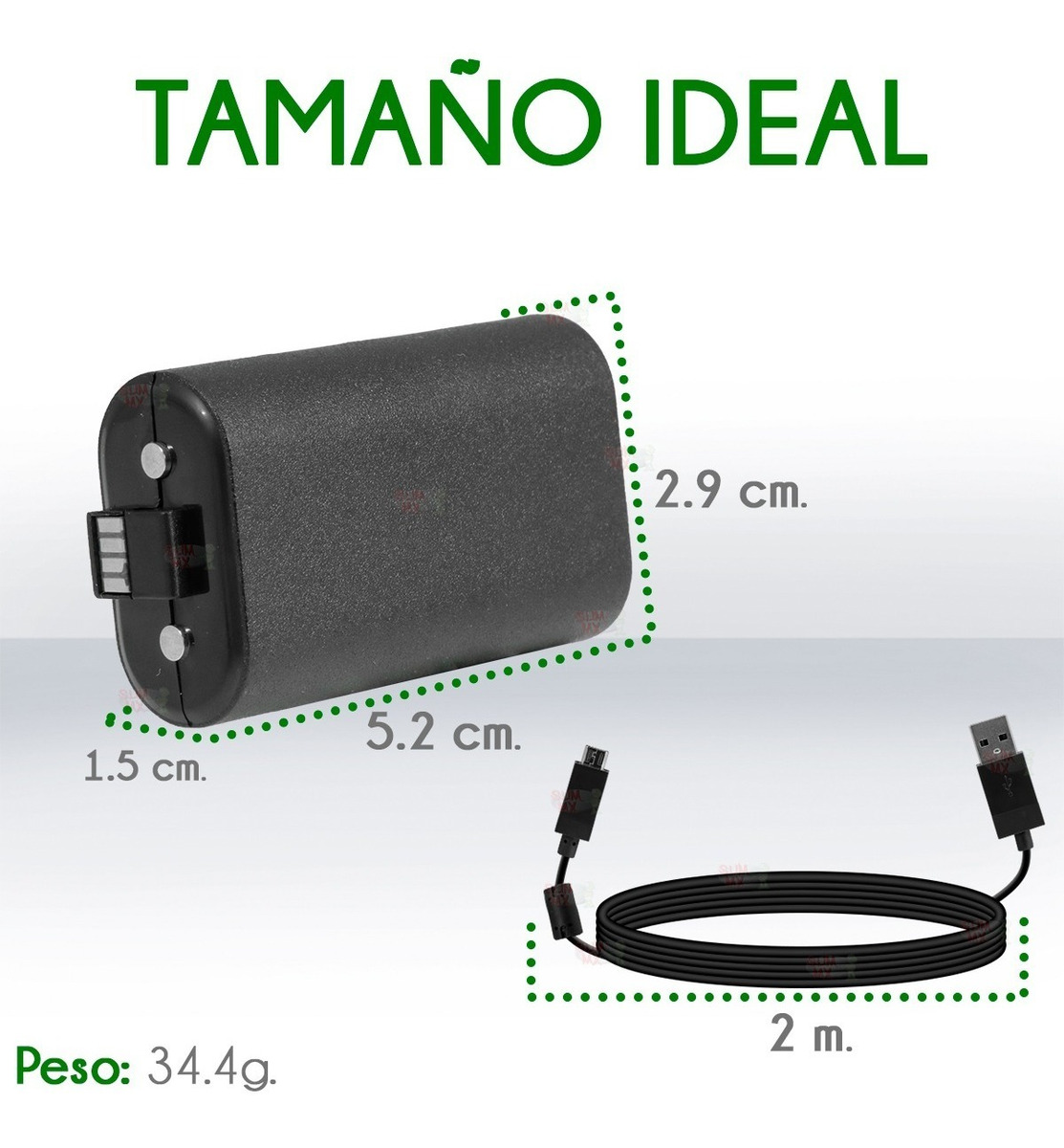 Pila Recargable Para control De Xbox One/X/S 2800 mAh