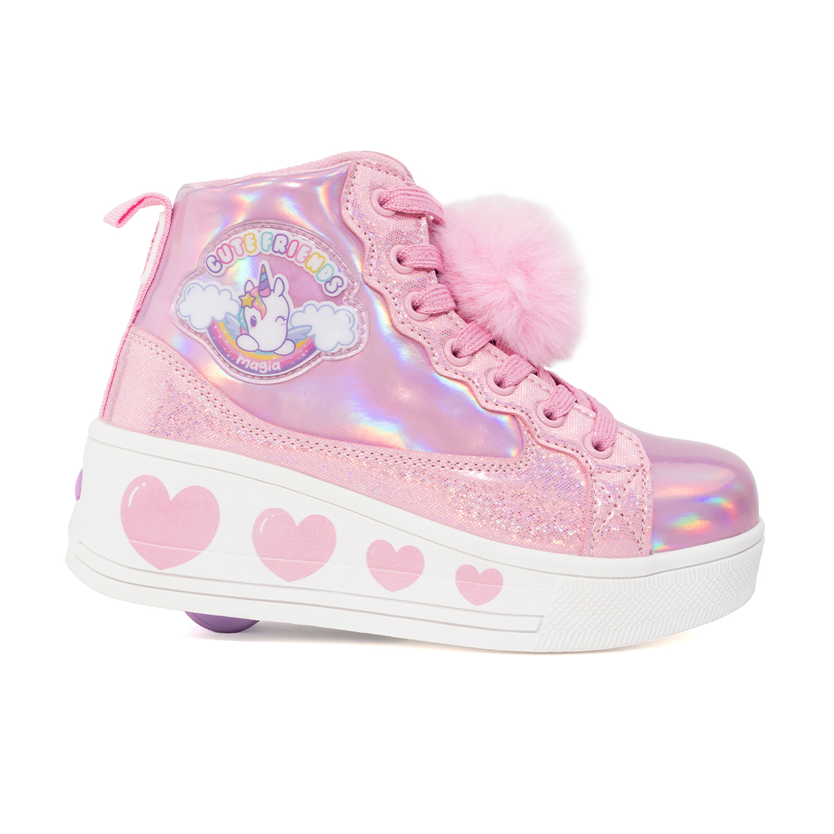 Tenis Patín Onix Para Niña Magic Wink Rosa.