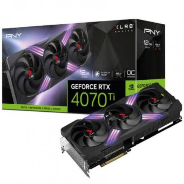 Tarjeta De Video PNY RTX 4070TI (VCG4070T12TFXXPB1-O) Triple Fan 12GB