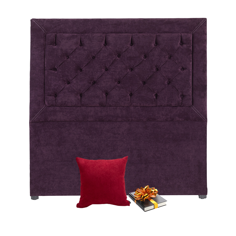 Cabecera Matrimonial Dicasa Mary Velvet Morado