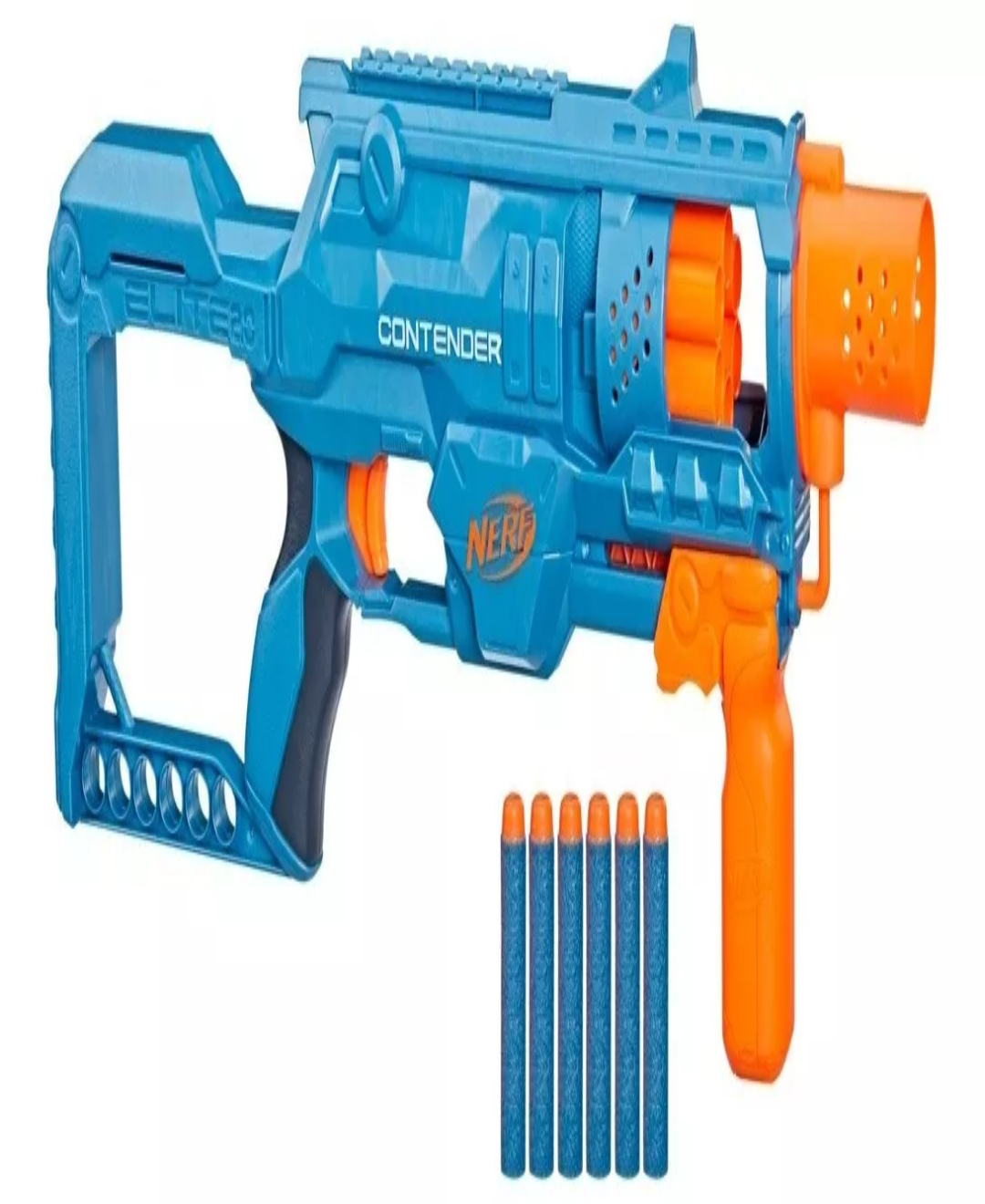 Lanzador Nerf Elite 2.0 Contender Con 6 Dardos Nerf Elite