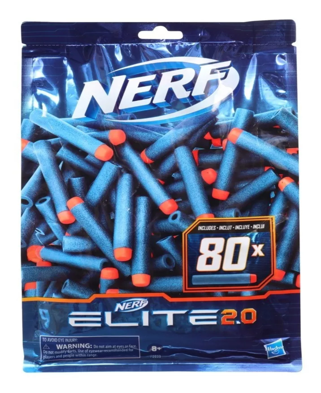 Set De Dardos De Repuesto Nerf Elite 2.0 80 Unidades 8+.