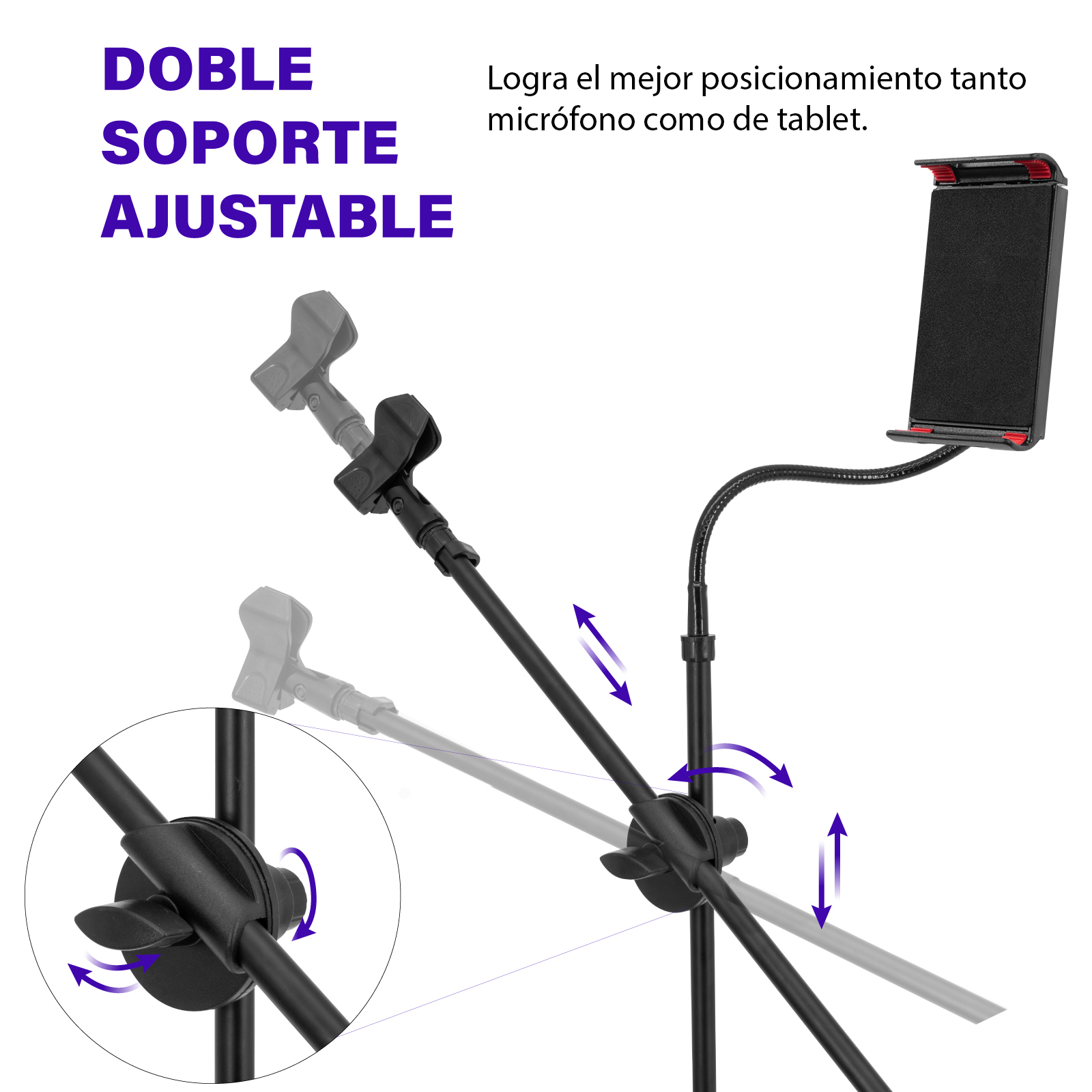 Soporte Tablet iPad Para Atril De Micrófono - Biciclet