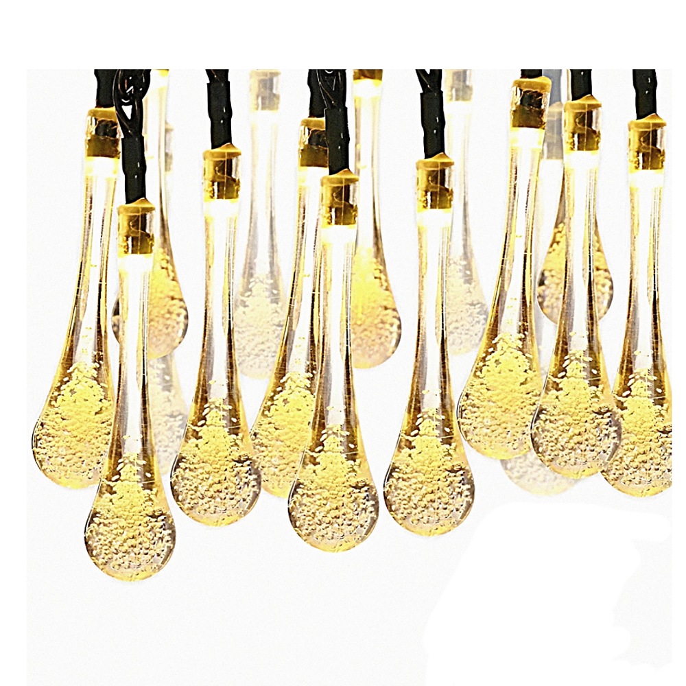 Guirnalda Luces 60 Led Solares Para Exteriores 11 Metros