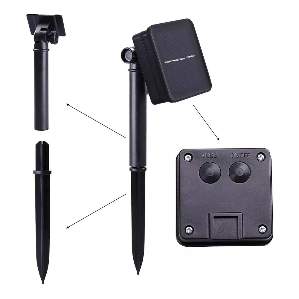 Guirnalda Luces 60 Led Solares Para Exteriores 11 Metros