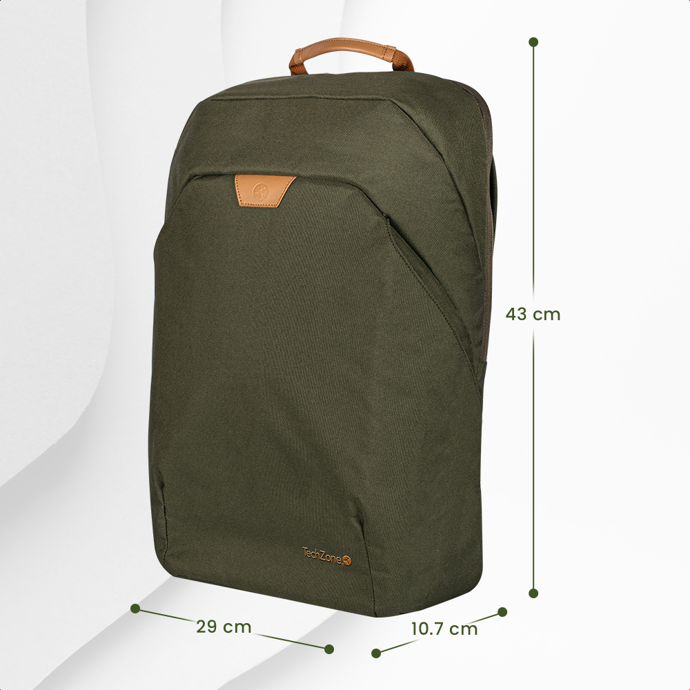 BACKPACK TECHZONE PORTA LAPTOP PET RECICLADO ECO HERO GREEN