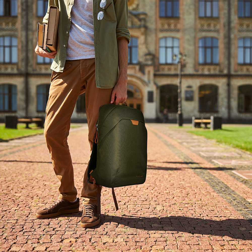 BACKPACK TECHZONE PORTA LAPTOP PET RECICLADO ECO HERO GREEN