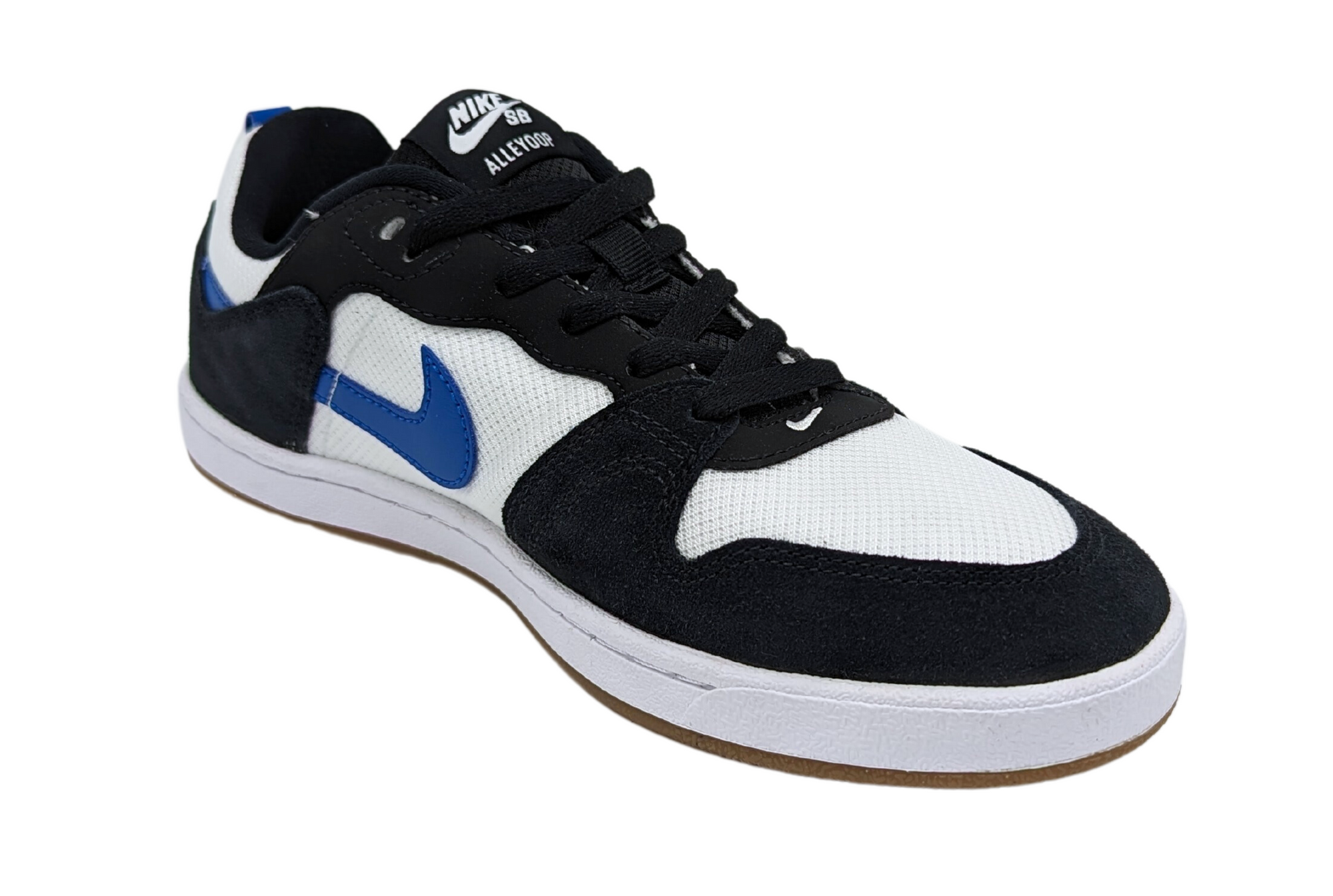 Tenis Nike SB Alleyoop Para Hombre CJ0882 104 Blanco-Negro-Azul 
