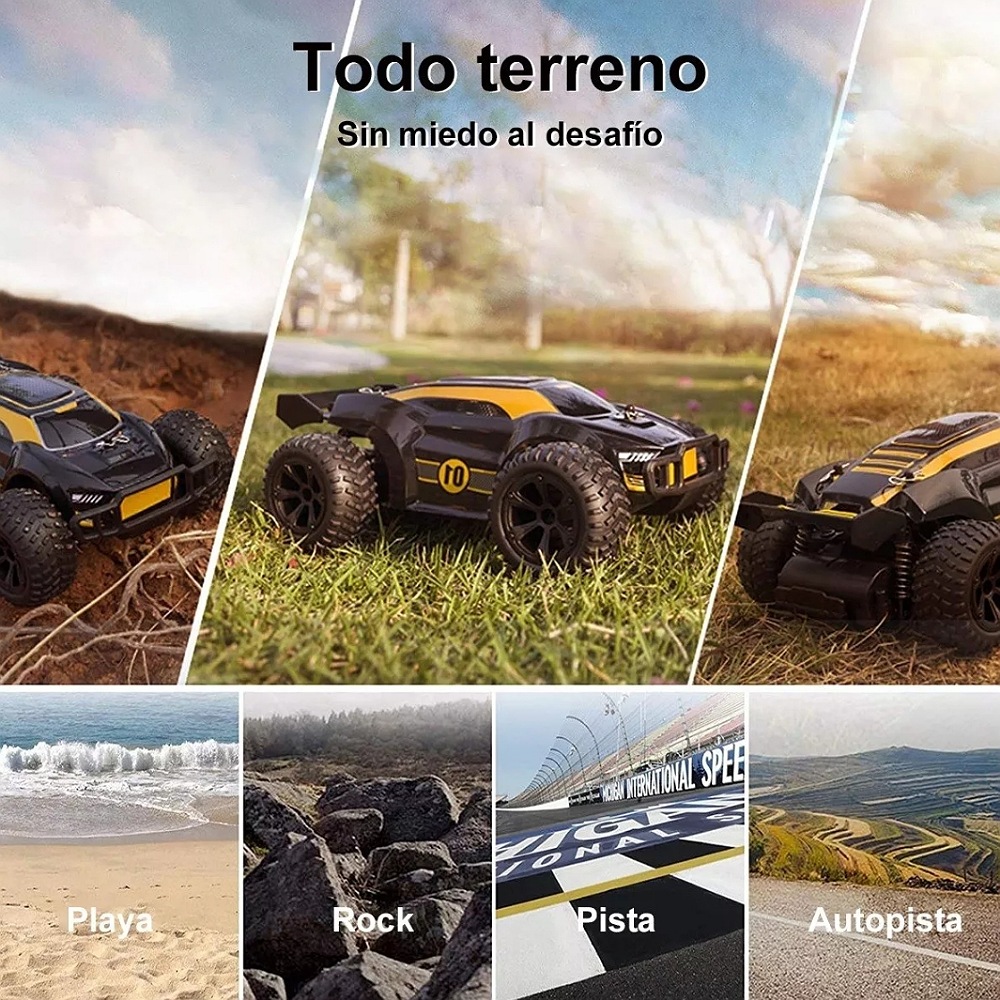 Todo Terreno Rc Control Remoto Recargable Carro De Uto