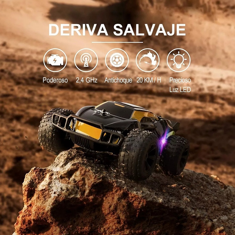 Todo Terreno Rc Control Remoto Recargable Carro De Uto