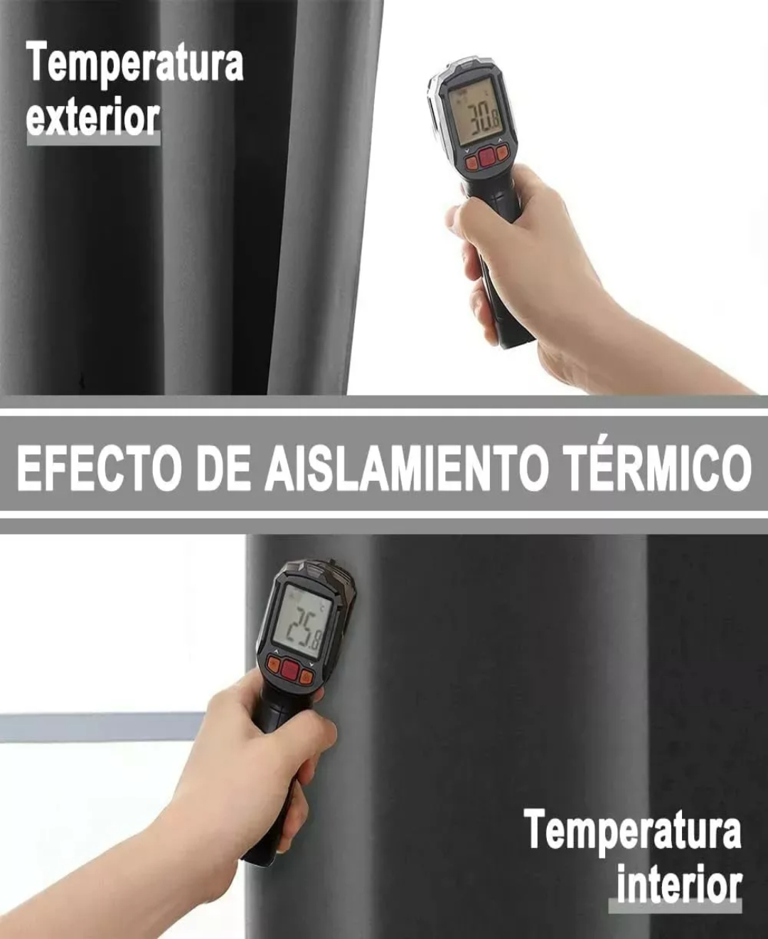 Cortinas Blackout 132x213 Cm Para Ventana Decoracion, 2pzs