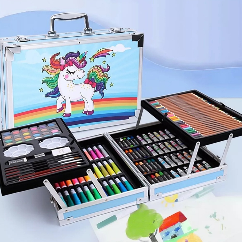 Kit De Lápices De Dibujo Y Boceto Malubero Multicolor Con Accesorios 145  Piezas