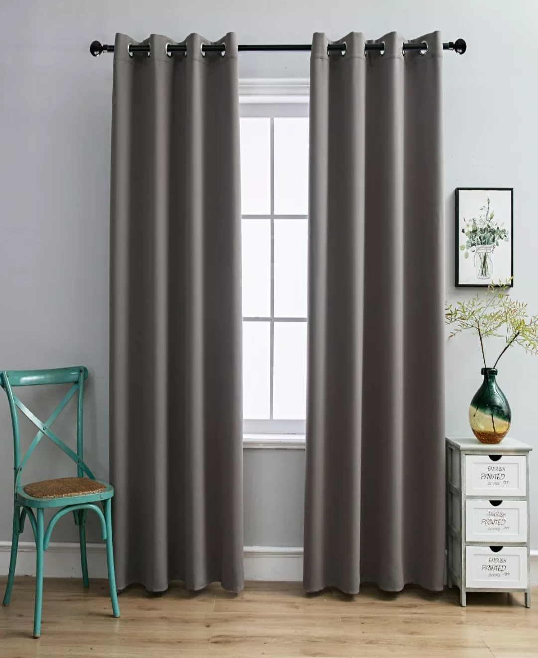 Cortina Blackout Para Ventana 132x214cm, 2pzs