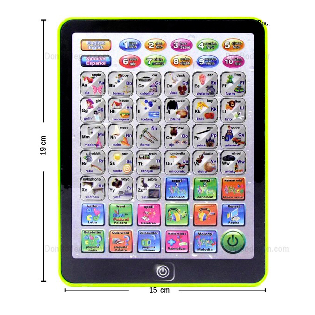 Tableta De Aprendizaje Para Niños Diversión Interactiva Educativa Juguete 