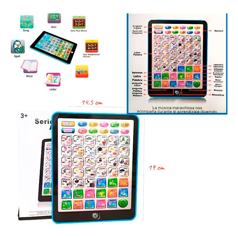 Tableta De Aprendizaje Para Niños Diversión Interactiva Educativa Juguete 