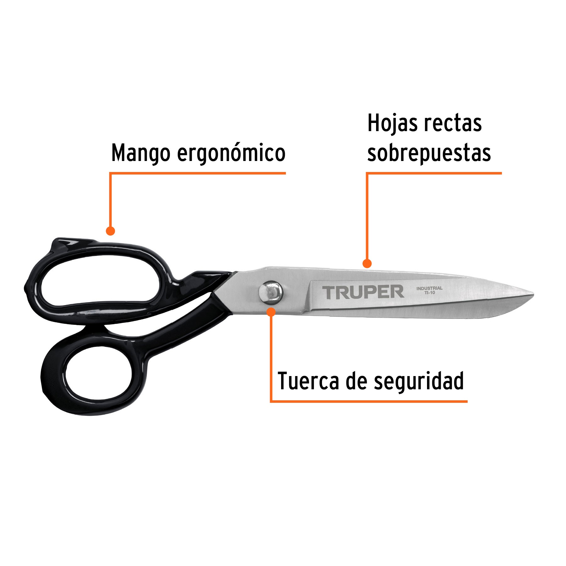 TIJERA 10" INDUSTRIAL PARA SASTRE, TRUPER 18551