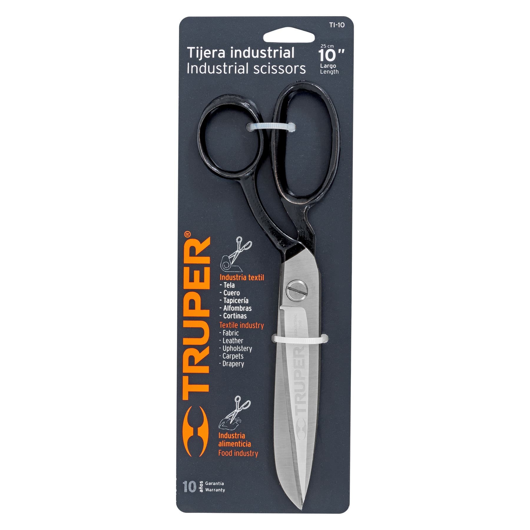 TIJERA 10" INDUSTRIAL PARA SASTRE, TRUPER 18551