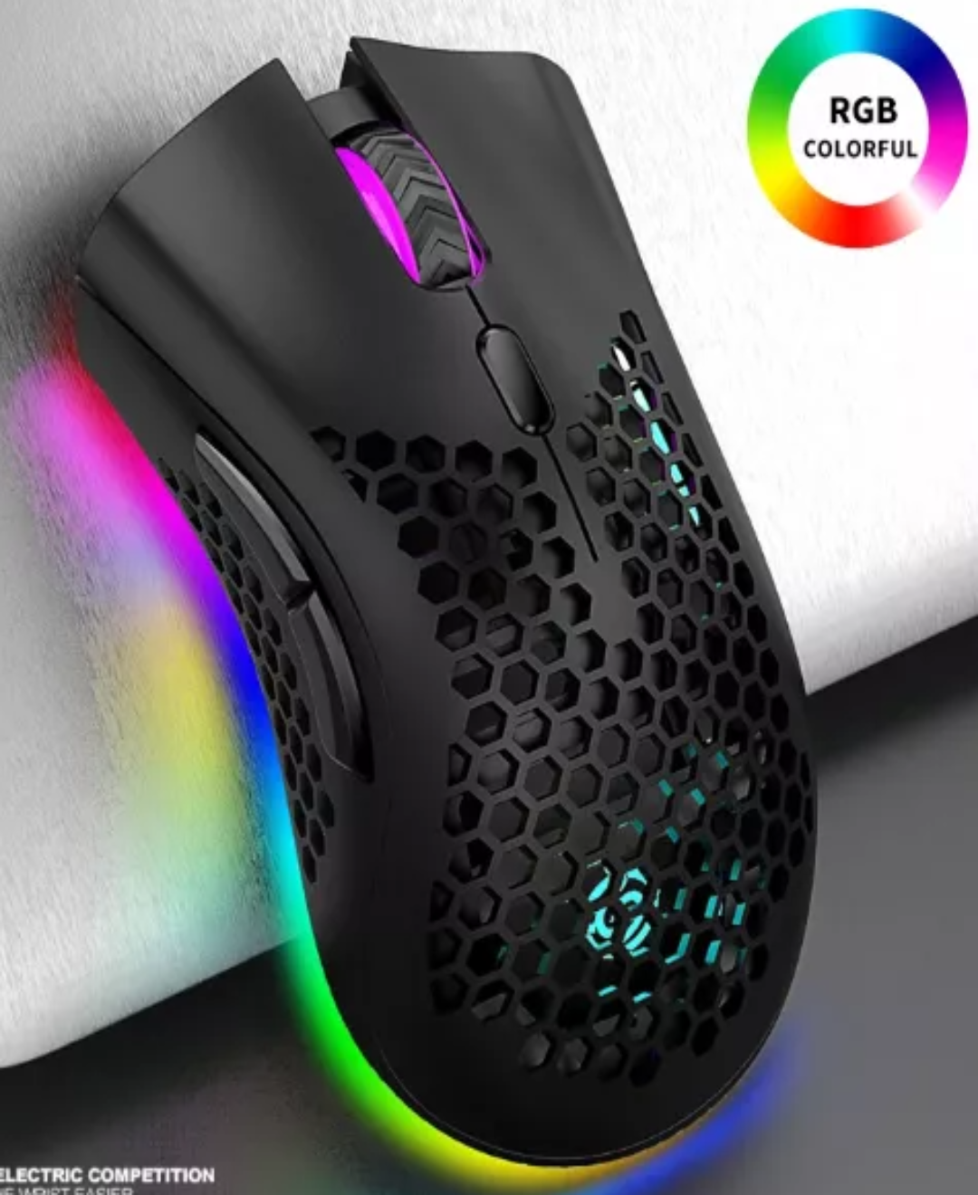Mouse gamer inalámbrico recargable K-Snake BM600 black