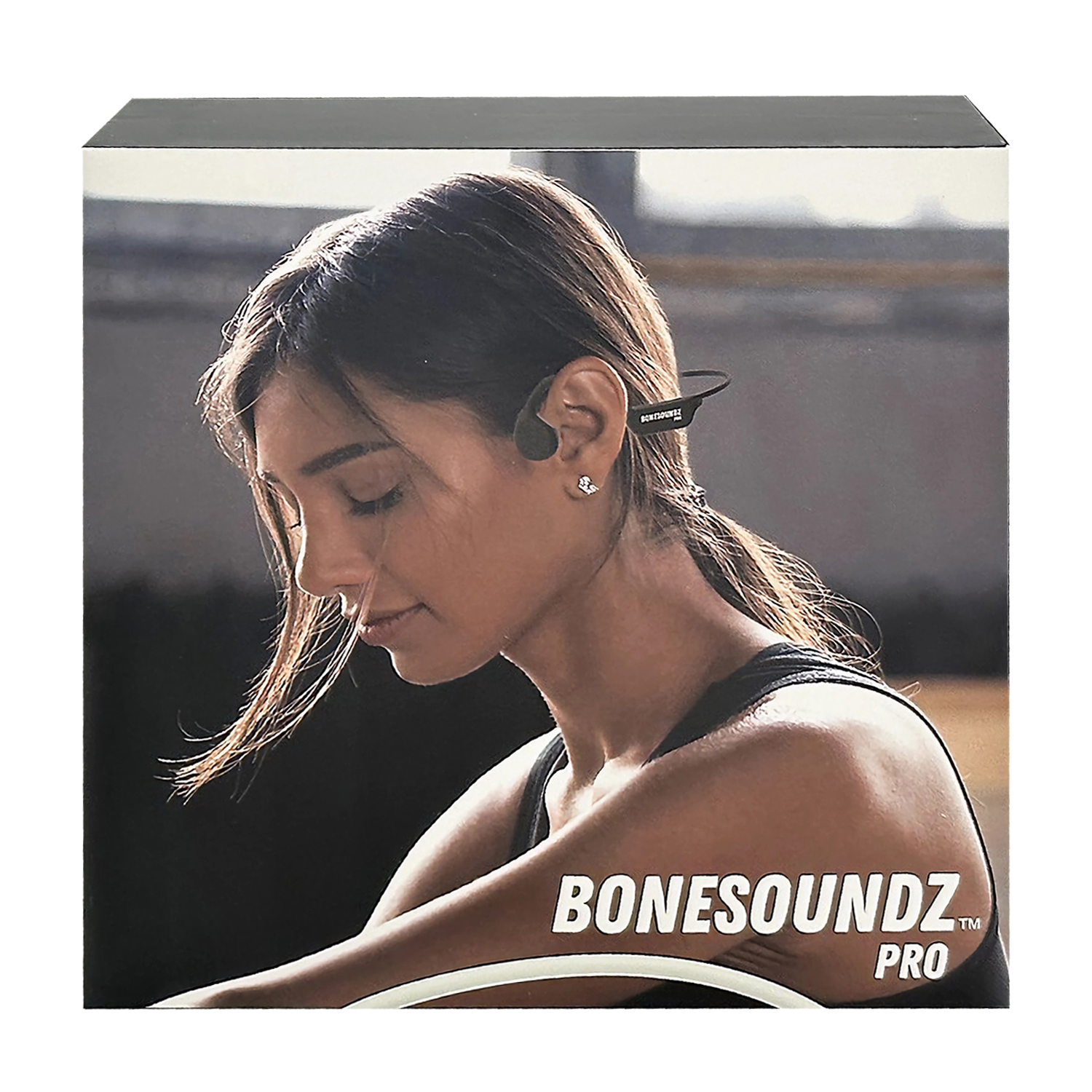 BONESOUNDZ AUDIFONOS CONDUCCION ÓSEA CON IPX8 NEGRO