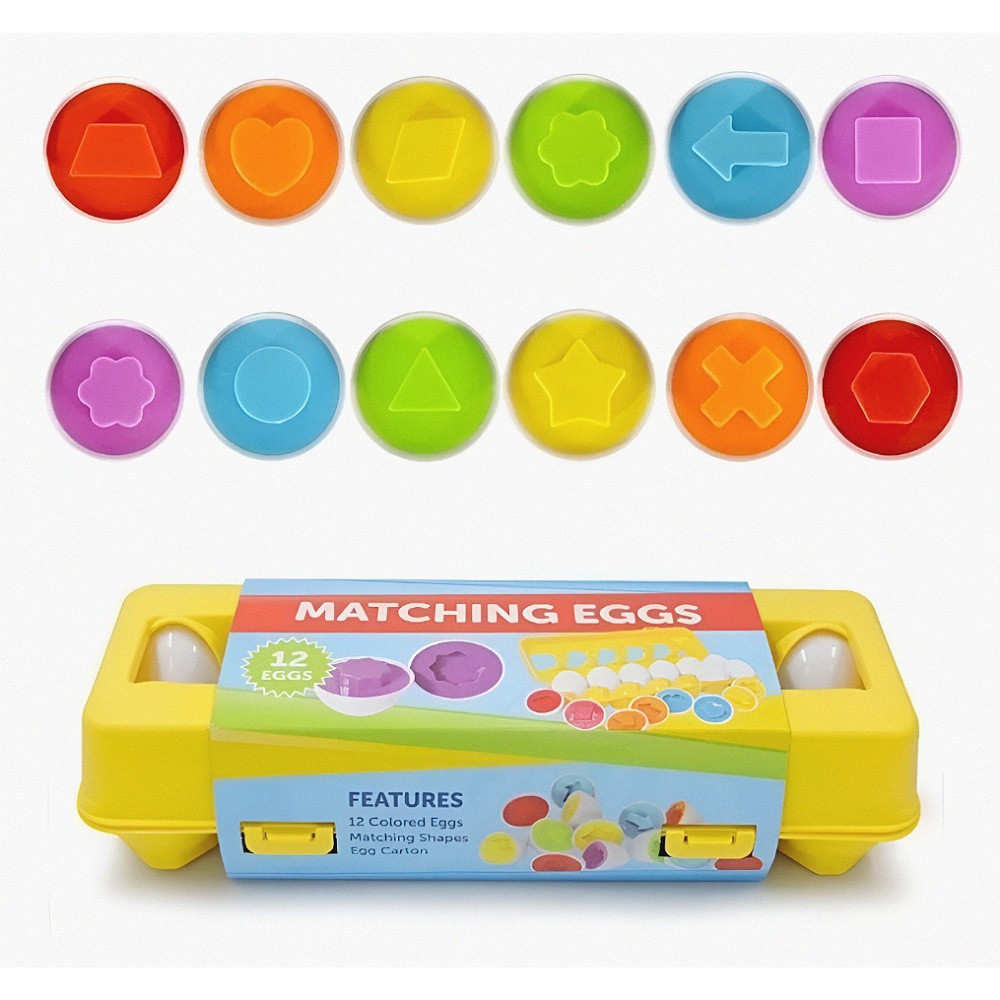 Juego Didáctico Niños Juguete Educativo Huevos De Colores