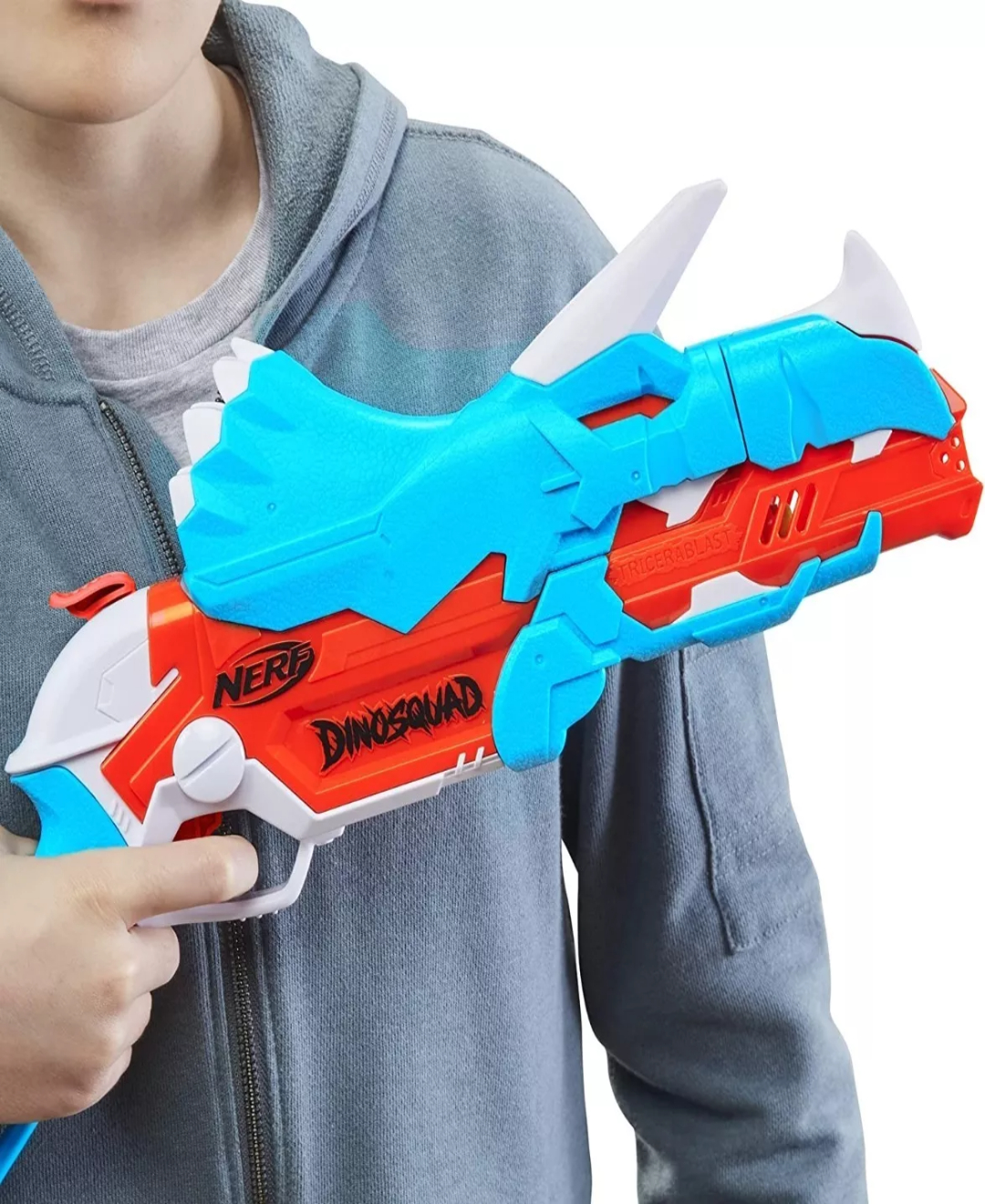 Lanzador Nerf Dinosquad Tricera-blast Con 12 Dardos 8+